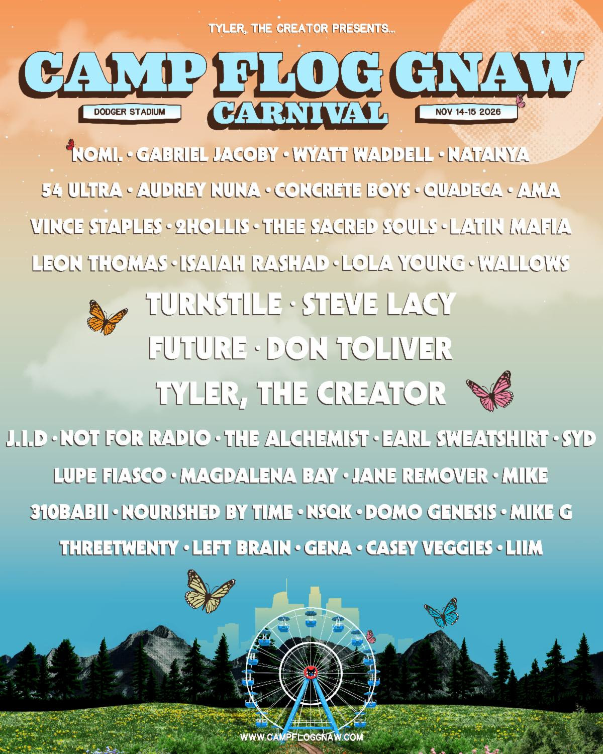 Camp Flog Gnaw Reveals 2026 Lineup