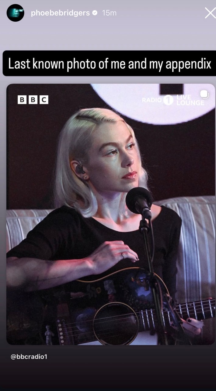 Phoebe Bridgers Postpones UK Shows Due To Appendicitis — image 6