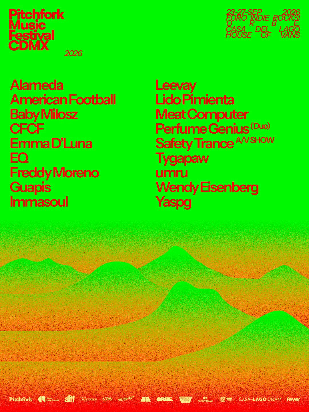 Pitchfork Music Festival CDMX 2026 Announces Full Lineup — image 6