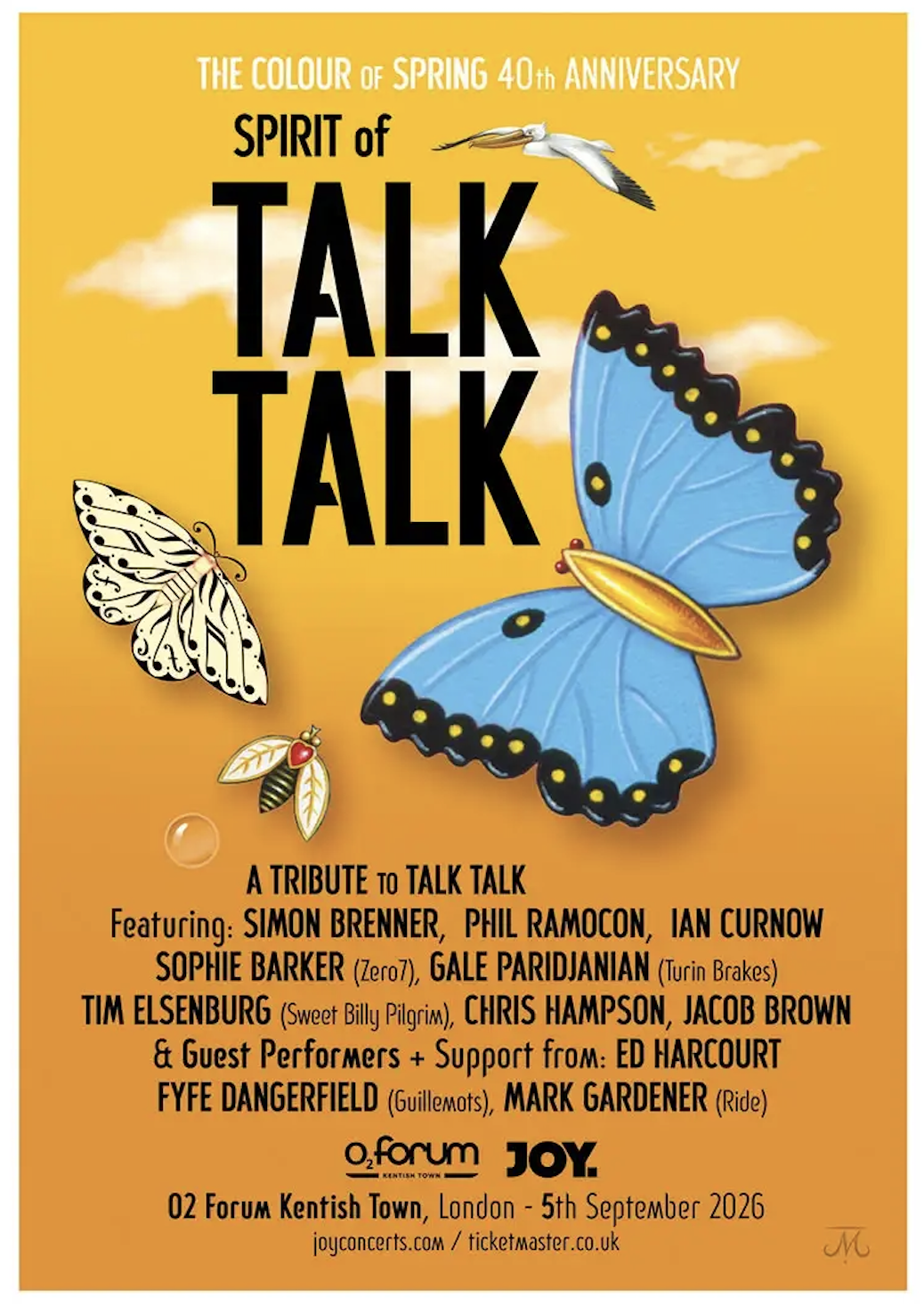 Spirit Of Talk Talk Celebrates 40 Years Of The Colour Of Spring In London